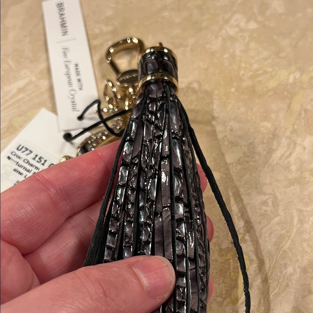 Brahmin Croc Charm Tassel Nocturnal Melbourne - Picture 5 of 5